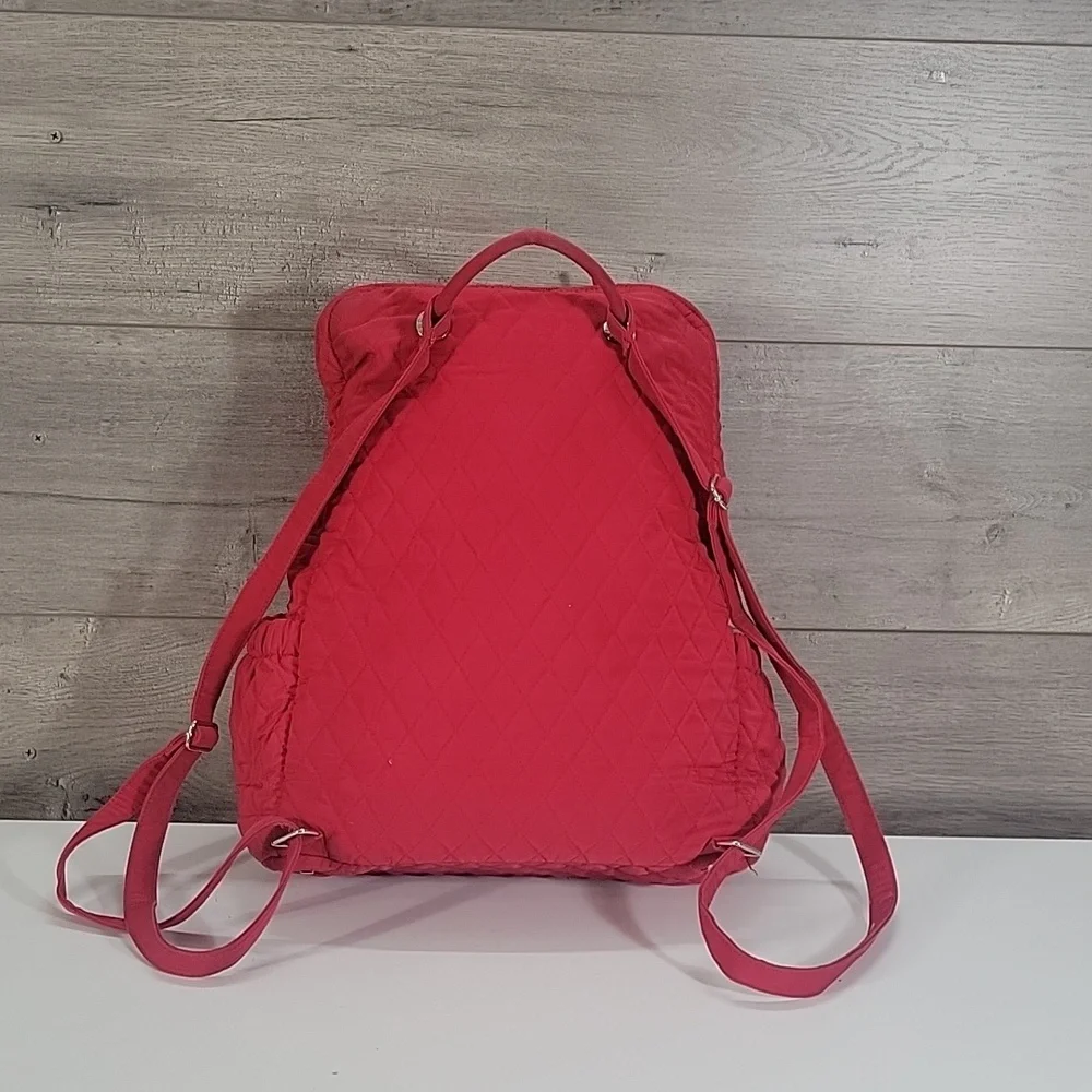 Vera Bradley Quilted Red Women's Backpack - Versatile Everyday Bag